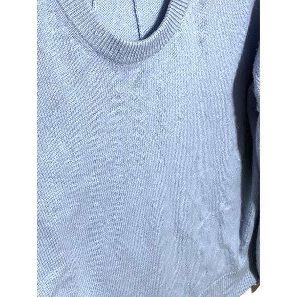 Athleta Sweater Perspective Wool Cashmere Light Blue Crewneck 383723 Womens S - Picture 5 of 8